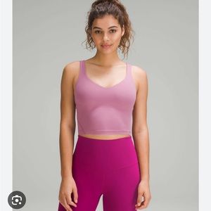 Cropped Size 14 Lululemon Pink Align Tank Top
